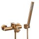 NERI bathroom mixer with shower set - copper