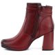 8. Women's insulated high-heeled ankle boots, red, Jezzi FAF125B-2