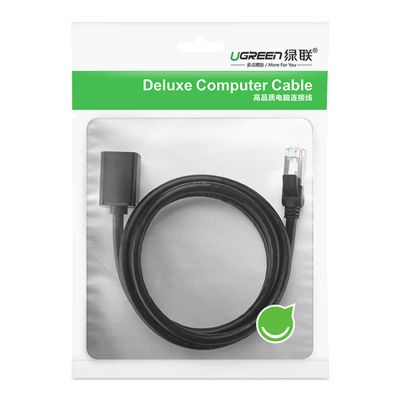 5. Ugreen NW112 11278 Network Ethernet Cable RJ45 (female) - RJ45 (male) F/UTP Cat. 6 1 Gbps 0.5m - black