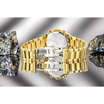 8. Giewont Sapphire Gold Black Women's Watch GW3670-B3