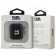 3. Karl Lagerfeld Monogram Choupette Head case for AirPods 1 / 2 - black