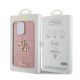 8. Guess GUHCP15LHG4SGP iPhone 15 Pro 6.1" pink/pink hardcase Glitter Script Big 4G