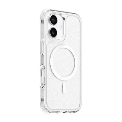 2. LAUT AERO SPARKLE mobile phone case 16 cm (6.3") Silver, Transparent