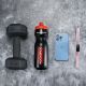 5. Rockbros 750 ml Bike Bottle - Transparent Black with Red Mouthpiece