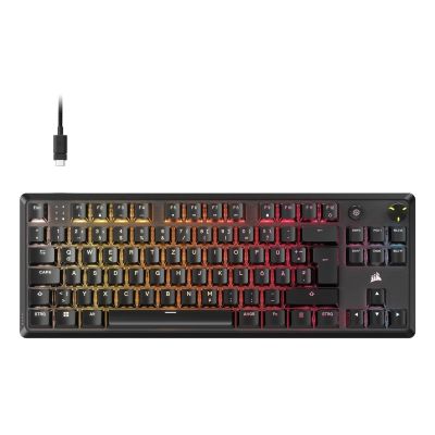 5. CORSAIR Tas K70 Core TKL USB RGB LED Black Keyboard