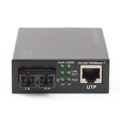 4. Gigabit PoE Media Converter RJ45 / SC, MM, PSE