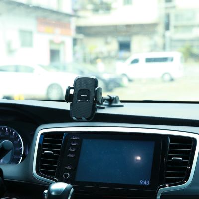 14. Joyroom car phone holder with flexible arm for dashboard or windshield, black (JR-ZS259)