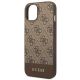 6. Guess 4G Stripe Collection Case for iPhone 14 Plus / 15 Plus 6.7" - Brown