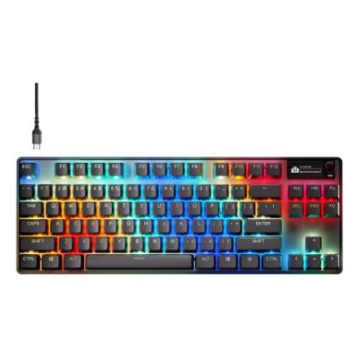 3. SteelSeries Gaming Keyboard Apex Pro TKL Gen 3 US Layout Bluetooth Black 2.4 GHz / Bluetooth/ Wired OmniPoint 3.0 Adjustable HyperMagnetic Switches Wireless connection