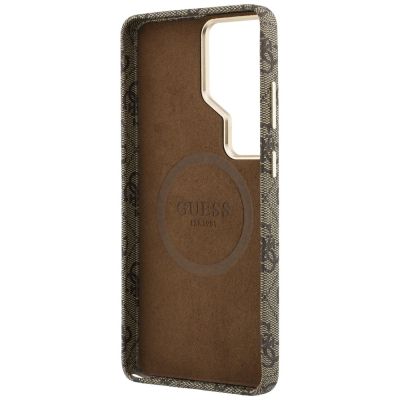7. Guess 4G Script MagSafe Case for Samsung Galaxy S26 Ultra - Brown