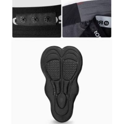 2. Rockbros Men's 2-in-1 Cycling Shorts Black 3XL