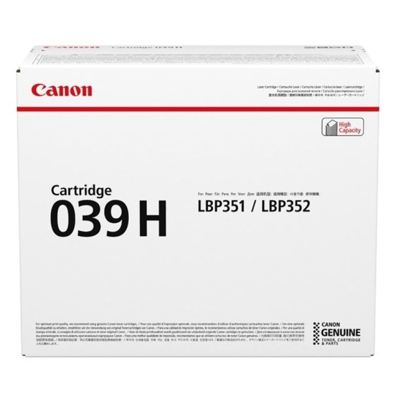 Canon 039H Toner Cartridge 1pc Original Black