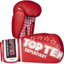 TOP TEN RTT-10 SUPERFIGHT 3000 STARS Boxing Gloves (WAKO APPROVED new)