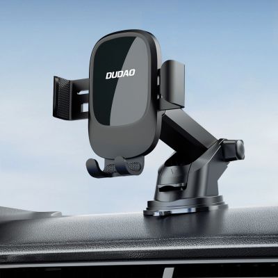 2. Dudao F5N+ gravity car holder with suction cup for windshield or dashboard - black