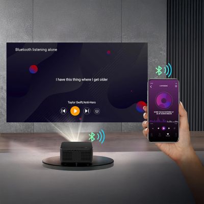 20. Yaber K3 Pro LCD FullHD 1080p Multimedia Projector with JBL Speakers and Subwoofer - Black