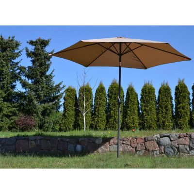 20. GARDEN UMBRELLA 300CM FOLDING BEIGE