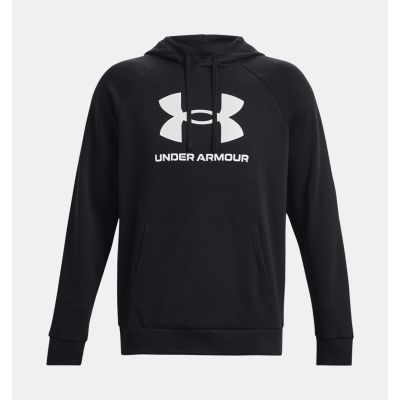 Under Armour Rival Fleece Logo Hoodie – black/white