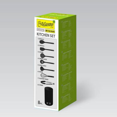 7. Kitchen utensils 8 pieces MR-1542-BLACK MAESTRO