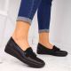 8. Rieker W RKR395 black wedge shoes