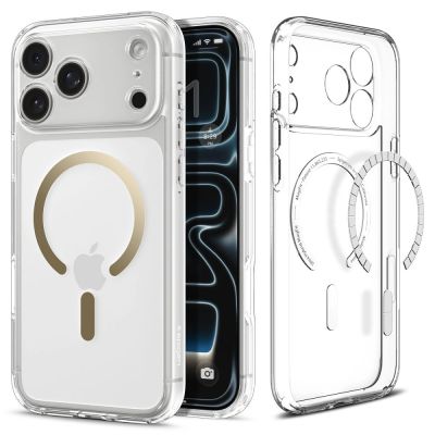 8. Spigen Ultra Hybrid MagSafe Case for iPhone 17 Pro Max - Transparent Gold