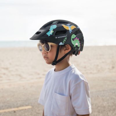5. Wozinsky MTB Children's Bike Helmet with Removable Visor S - Black