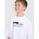 3. Boy's oversize T-shirt with print 4F 4FJRAW25TTSHM3065-10S