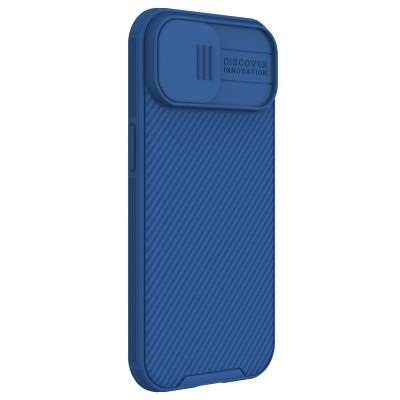 5. Nillkin CamShield Pro Magnetic Case for iPhone 15 Plus with Camera Protector - Blue