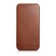 2. iCarer CE Oil Wax Premium Leather Folio Case iPhone 14 Plus magnetic flip case MagSafe brown (AKI14220707-BN)