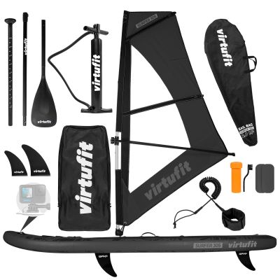 26. VIRTUFIT SUP SURFER 305 BOARD WITH SAIL AND ACCESSORIES BLACK
