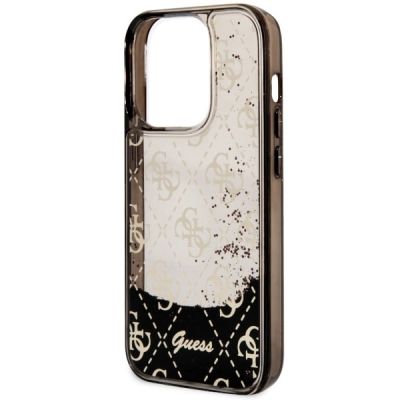 6. Guess GUHCP14LLC4PSGK iPhone 14 Pro 6.1" black/black hardcase Liquid Glitter 4G Transculent