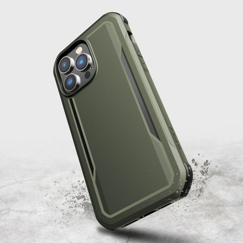 7. Raptic X-Doria Fort Case iPhone 14 Pro Max with MagSafe armored cover green