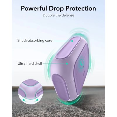 4. ESR Orbit Halolock MagSafe case for AirPods Pro - purple
