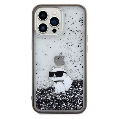 3. Karl Lagerfeld Liquid Glitter Choupette case for iPhone 13 Pro / 13 - transparent