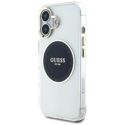 2. Guess IML Metal Colored Circle Classic Logo MagSafe case for iPhone 16 - black
