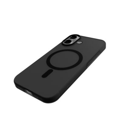 9. Puro Daylight Magsafe Compatible Silicone Case for iPhone 17 - Translucent Black