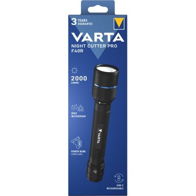 7. Varta 18922 Black LED Hand Flashlight