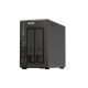 5. Qnap TS-253E-8G, Tower, 2 x 2.5"/3.5" SATA, Intel Celeron J6412 4C/4T, 8 GB DDR4 onboard not expandable, 2 x 2.5GbE, External adapter (PSU)