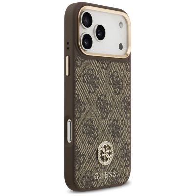 4. Guess 4G Strass Logo MagSafe Case for iPhone 17 Pro Max - Brown