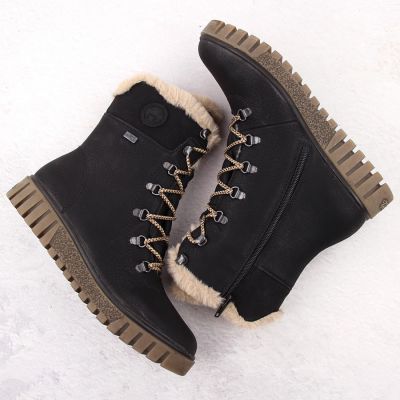 16. Rieker W Y3424-00 RKR745 Fur Ankle Boots
