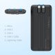 8. Powerbank Choetech B654 10000mAh 22.5W USB-A / USB-C / micro USB with built-in USB-C / Lightning cable - black
