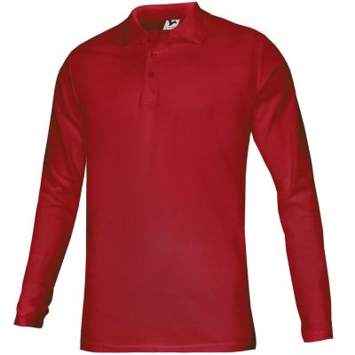 4. Malfini Pique Polo LS Jr MLI-24107 red polo shirt