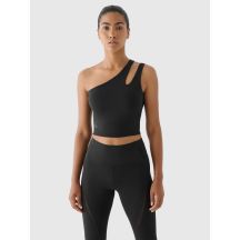 One-shoulder training crop top 4F x anna lewandowska 4F 4FALSAW24TFSLF515-20S