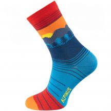 Alpinus Lavaredo socks blue and red FI11072