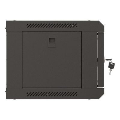 4. Wall-mounted rack installation cabinet 19" 4U 540x350 black glass door LANBERG (flat pack)