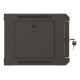 4. Wall-mounted rack installation cabinet 19" 4U 540x350 black glass door LANBERG (flat pack)