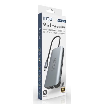 4. Inca ITPC-10TX USB Type-C Hubs and Concentrators 5000 Mbit/s Gray