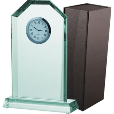 3. Glass trophy with case