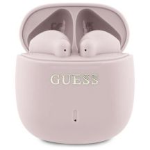 Guess Bluetooth headphones GUTWSJ14ESGP TWS + docking station pink/pink Printed Classic Logo