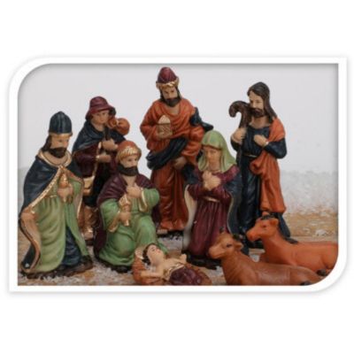5. NATIVITY FIGURES 9 PCS 8 CM