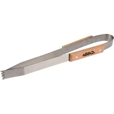 2. 3-in-1 BBQ Utensil Set with Wooden Handle